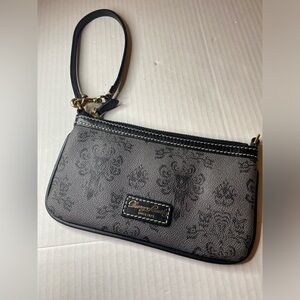 SUPER RARE Disney Dooney & Bourke Haunted Mansion Wallpaper Wristlet Wallet